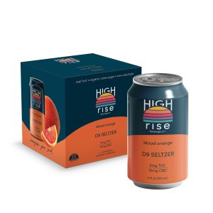 High Rise Blood Orange D9 THC Seltzer 1